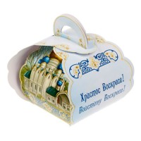 Коробочка подарочная для яйца "Христос Воскресе. Храм"