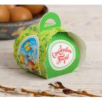 КОРОБОЧКА ПОДАРОЧНАЯ ДЛЯ ЯЙЦА "Весенняя"