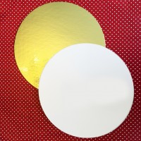 Поднос золото/белый D24 см (1.5 мм)