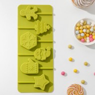 Форма для леденцов,шоколада "Новый год" №2