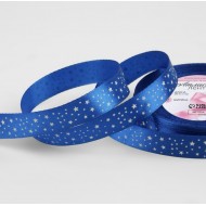 Лента атласная "Звёздочки" 15 мм